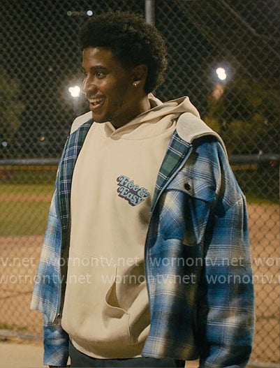 Justin's Free & Easy hoodie and plaid jacket on Forever
