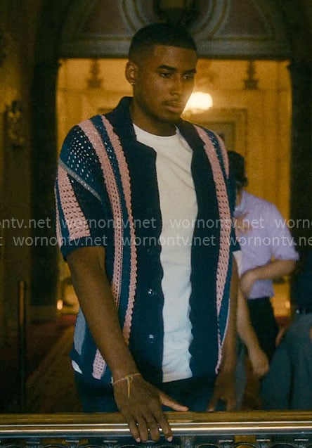 Justin's striped crochet shirt on Forever