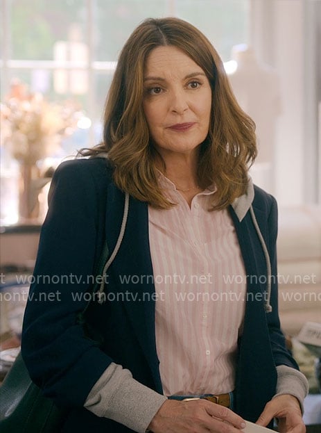 Kate’s navy hoodie blazer on The Four Seasons