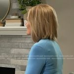 Kate Snow's blue button cuff sweater on Today