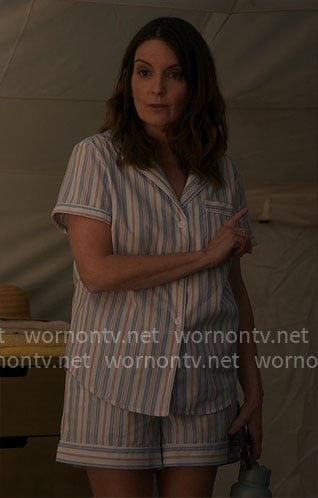 Kate’s striped pajamas on The Four Seasons