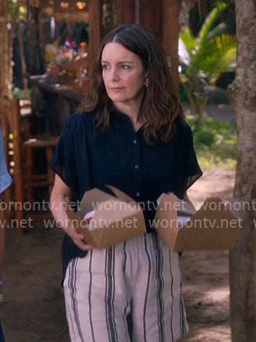 Kate's striped shorts on The Four Seasons