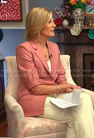 Kate’s pink elbow sleeve blazer on NBC News Daily