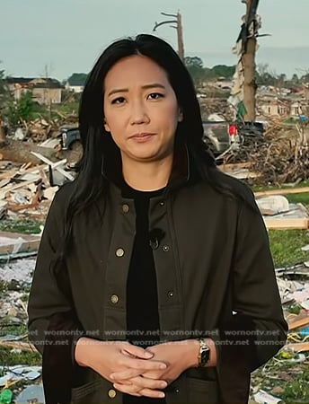 Kathy Park’s dark green jacket on Today
