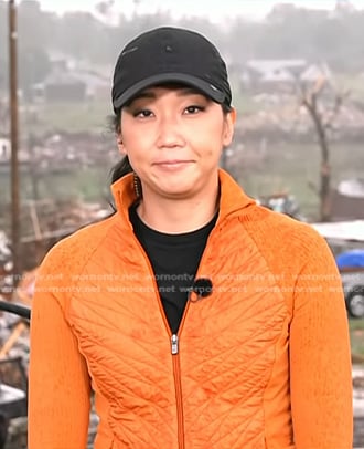 Kathy Park’s orange quilted jacket on Today