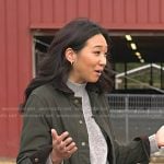 Kathy Park’s dark green jacket on Today