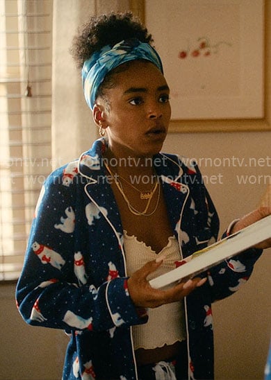 Keisha's polar bear Christmas pajamas on Forever