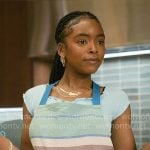 Keisha’s striped apron on Forever