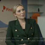 Kelly O’Grady’s dark green blazer on CBS Mornings