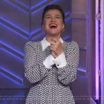 Kelly’s heart print shirtdress on The Kelly Clarkson Show
