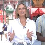 Keltie’s denim studded shorts on E! News