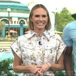 Keltie’s floral print romper on E! News