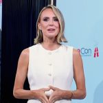 Keltie’s white layered mini dress on E! News