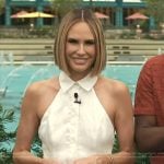 Keltie’s white belted romper on E! News