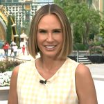 Keltie’s yellow gingham check top on E! News