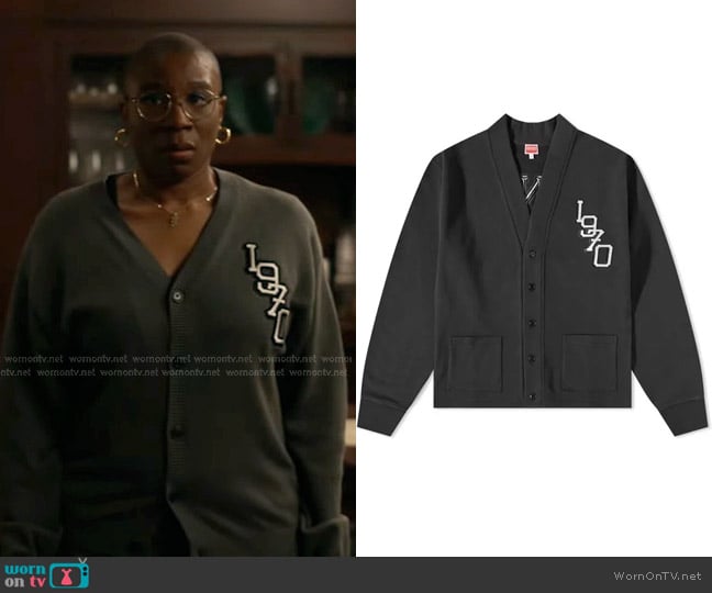 Kenzo Jungle V-neck Knit Cardigan worn by Henrietta Wilson (Aisha Hinds) on 9-1-1