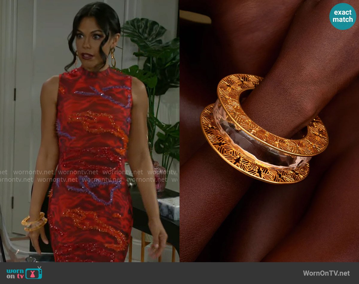Khoi Teif Bangle worn by Dani Dupree (Karla Mosley) on Beyond the Gates