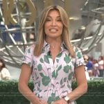 Kit’s pink floral print shirtdress on Access Hollywood