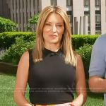 Kit’s abstract print skirt on Access Hollywood