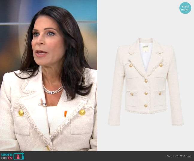 L'Agence Sylvia Jacket worn by Lisa Seigies on CBS Mornings