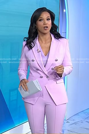 Laura’s pink blazer and pants on Today