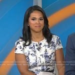 Laura’s white floral print dress on Today