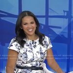 Laura’s white floral print dress on Today