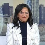 Laura’s white pinstripe blazer on Today