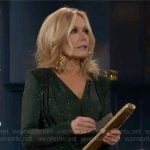 Lauren’s green sparkly dress on The Young and the Restless