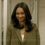 Layla’s green cropped blazer on All American