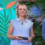 Dylan’s blue stripe cotton shirtdress on Today
