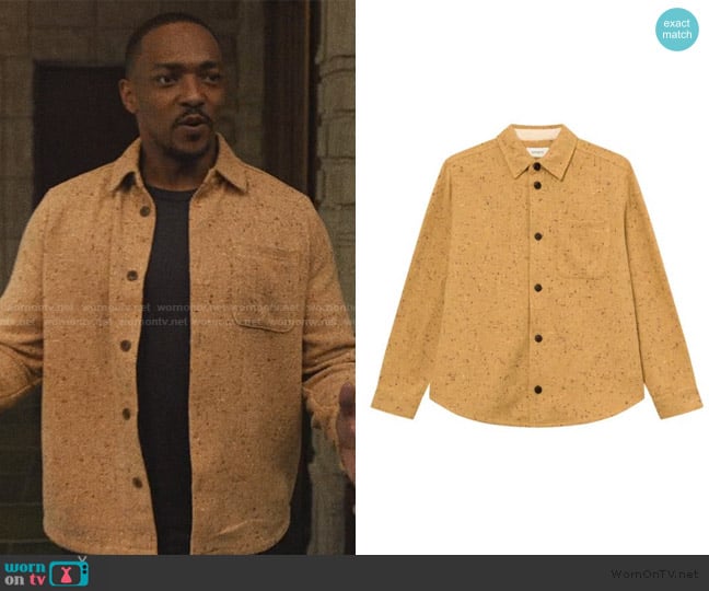 Les Deux Joey Neppy Button-up Overshirt worn by Anthony (Anthony Mackie) on The Studio