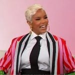 LeToya Luckett’s striped fringe coat on Sherri