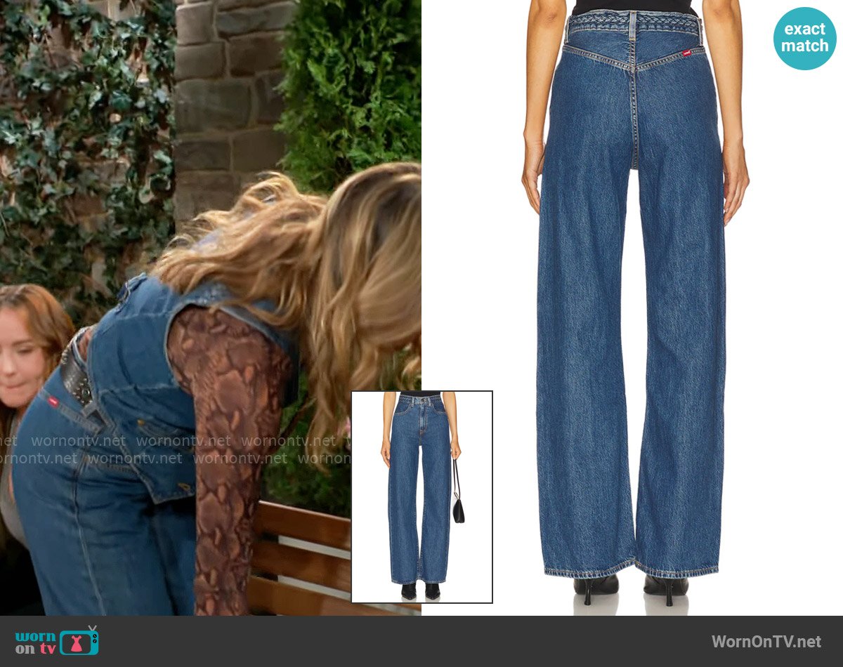 Tessa’s jeans on The Young and the Restless