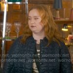 Lila’s black quilted bomber jacket on The Four Seasons