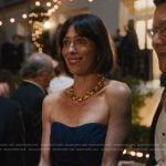 Linda’s strapless gown on The Studio