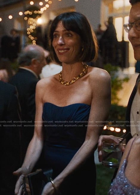 Linda’s strapless gown on The Studio