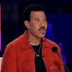Lionel Richie’s orange suede zip jacket on American Idol