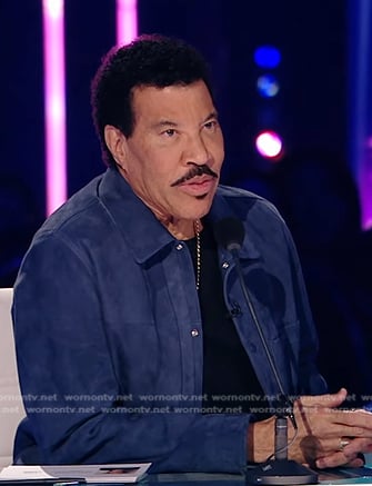 Lionel Richie’s blue suede jacket on American Idol