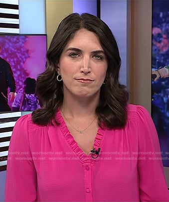 Liz Kreutz's pink blouse on Today
