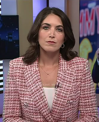 Liz Kreutz's red tweed blazer on Today
