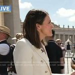 Molly’s white double breasted blazer on Today