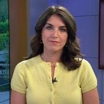 Liz’s yellow short sleeve cardigan on Today