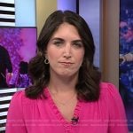 Liz Kreutz’s pink blouse on Today