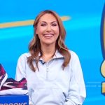 Lori’s blue half zip sweatshirt on Good Morning America