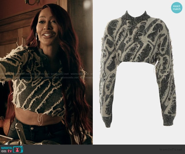 Louis Vuitton Wool Sweater worn by Dom (La La Anthony) on The Chi