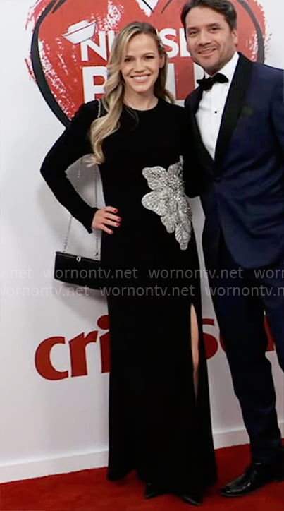 Lulu’s black Nurses Ball gown on General Hospital