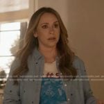 Maddie’s blue heart embroidered shirt on 9-1-1
