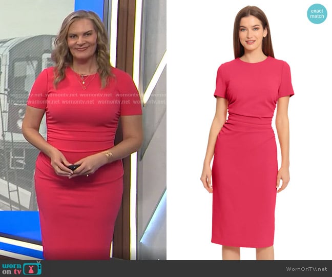 Maggy London Kina Dress in Teaberry worn by Emily West on Today