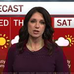 Maria’s purple pointelle dress on Today